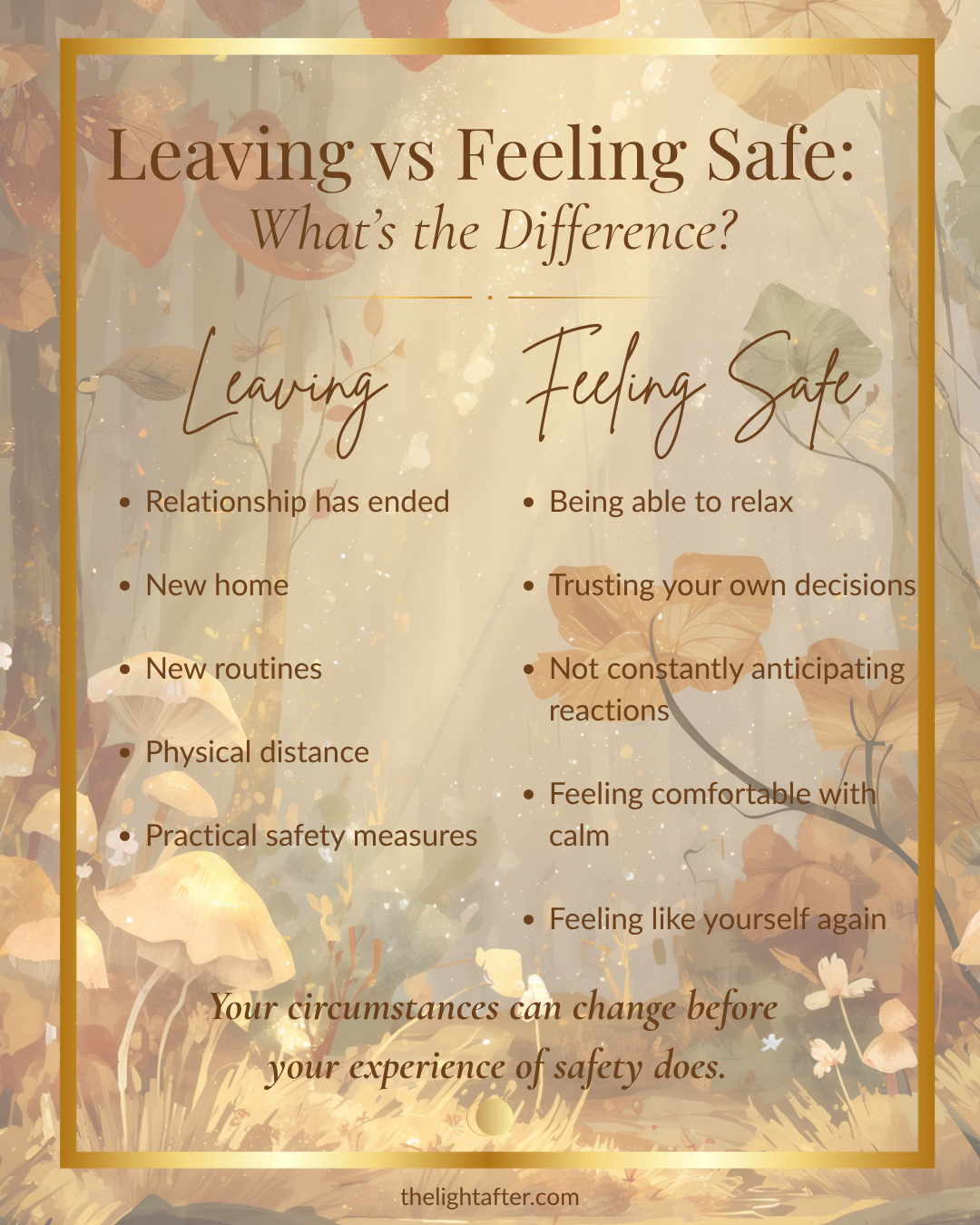 Why Do I Still Feel Unsafe After Leaving an Abusive Relationship?