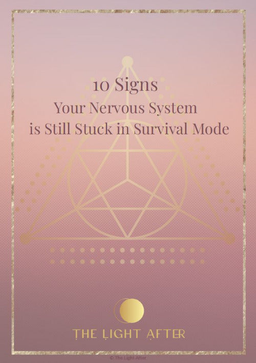 Cover of the free recovery guide 10 Signs Your Nervous System Is Still Stuck in Survival Mode for survivors of domestic abuse.